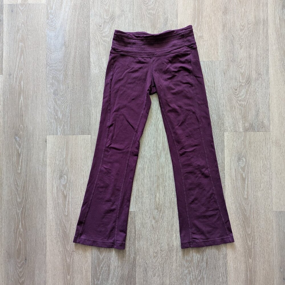 Prana Fit and Flare Sweatpants, Small Petite, Purple Pants